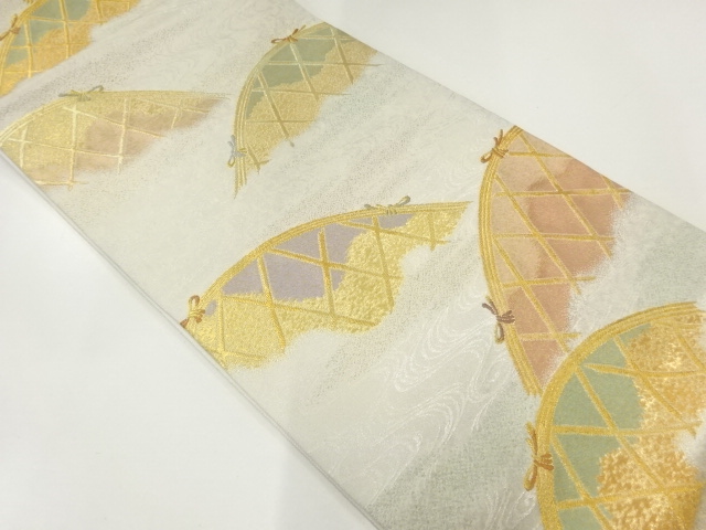 光悦垣模様織出し袋帯